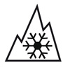 Pictoragramme qui symbolise l'homologation des pneus d'hiver